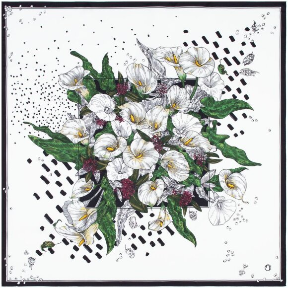 Платок шелковый Delicate, каллы Платок шелковый Delicate, каллы