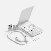 Органайзер с беспроводной зарядкой и набором адаптеров Octopod, белый