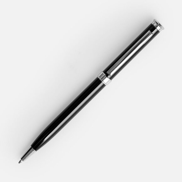 Ручка шариковая Finn Chrome, черная Ручка шариковая Finn Chrome, черная