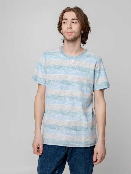 Футболка мужская Rayet двусторонняя, голубая с зеленым Футболка мужская Rayet двусторонняя, голубая с зеленым