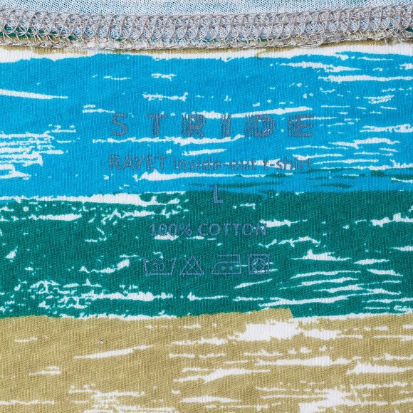 Футболка мужская Rayet двусторонняя, голубая с зеленым Футболка мужская Rayet двусторонняя, голубая с зеленым