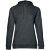 Толстовка с капюшоном женская Hoodie, серый меланж (антрацит)