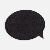 Наклейка тканевая Lunga Bubble, M, черная