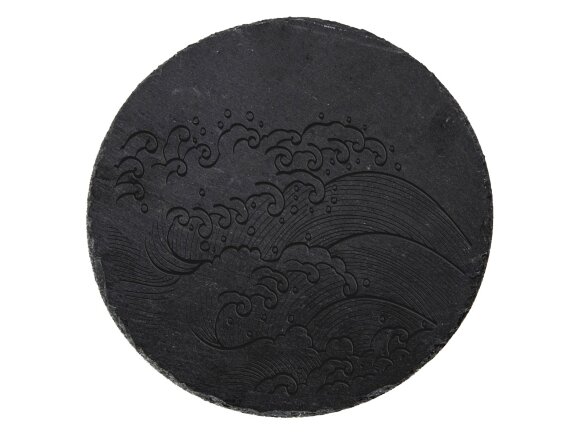 Круглая доска Moon для закусок, сланцевая 25 см Круглая доска Moon для закусок, сланцевая 25 см