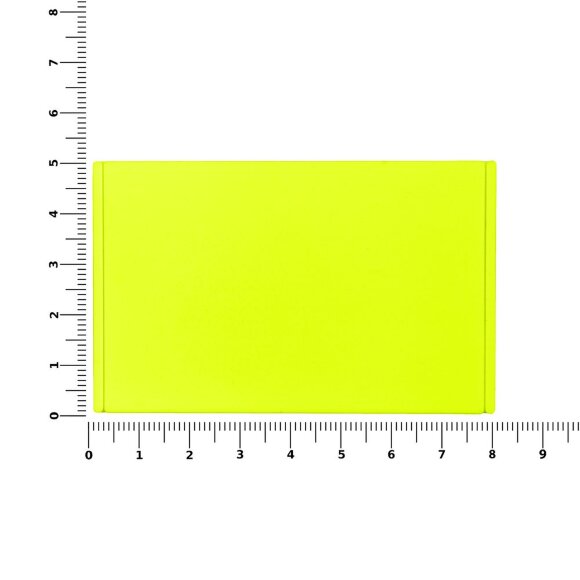 Лейбл из ПВХ Dzeta, ХL, желтый неон