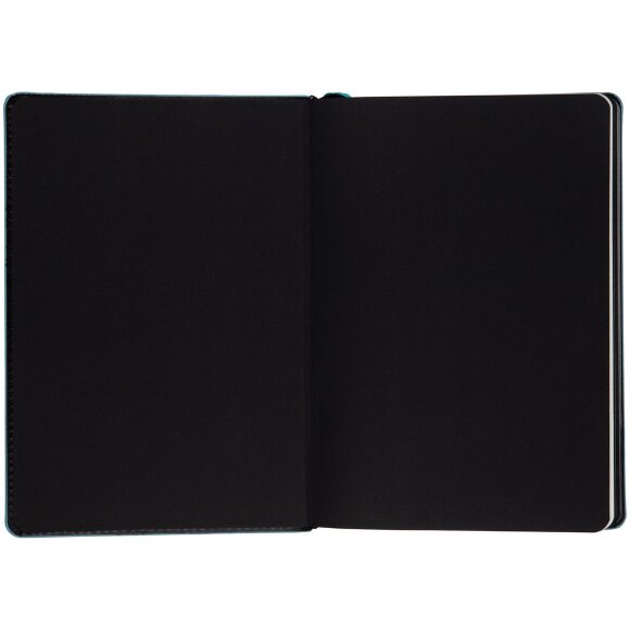 Ежедневник Alanis, недатированный, черный с голубым