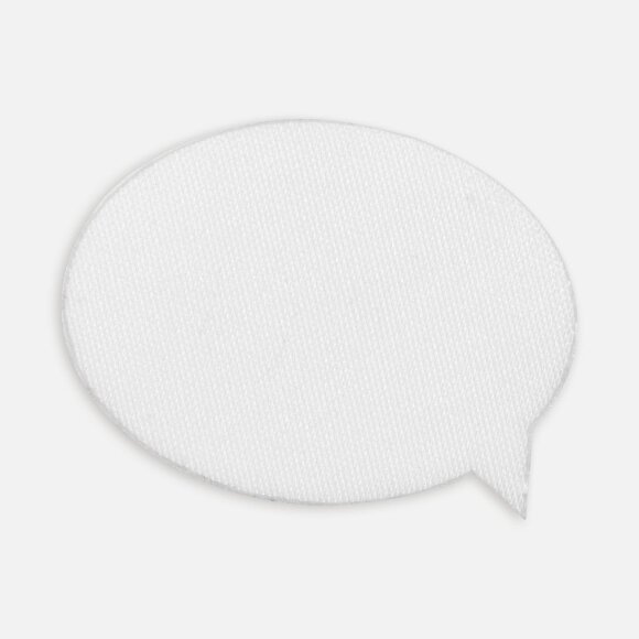 Наклейка тканевая Lunga Bubble, M, белая