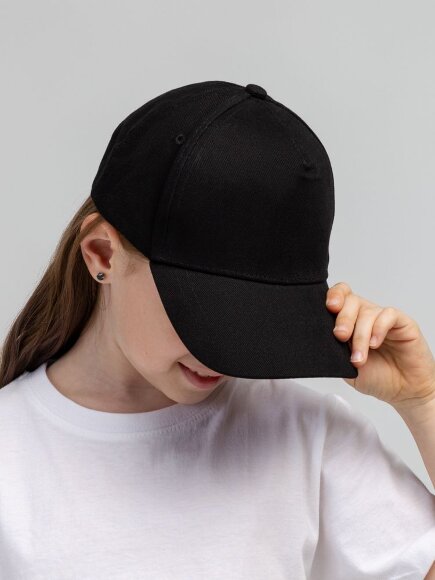 Бейсболка детская Standard Kids, черная Бейсболка детская Standard Kids, черная