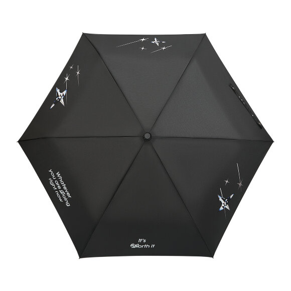 Зонт складной Filton, черный (с функцией Safety System)