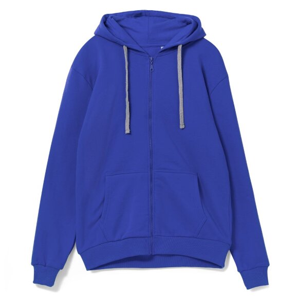 Толстовка на молнии с капюшоном Unit Siverga , ярко-синяя Толстовка на молнии с капюшоном Unit Siverga , ярко-синяя