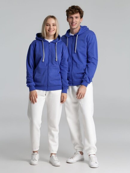Толстовка на молнии с капюшоном Unit Siverga , ярко-синяя Толстовка на молнии с капюшоном Unit Siverga , ярко-синяя