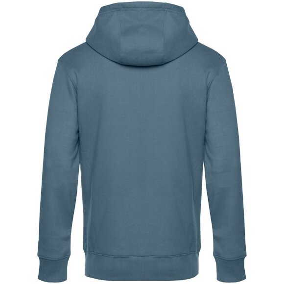 Толстовка с капюшоном унисекс King, серо-синяя Толстовка с капюшоном унисекс King, серо-синяя