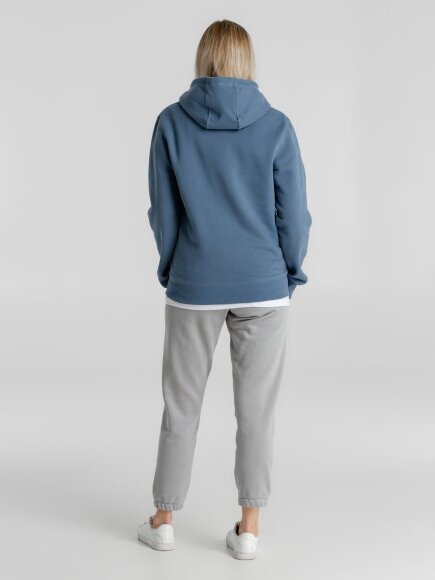 Толстовка с капюшоном унисекс King, серо-синяя Толстовка с капюшоном унисекс King, серо-синяя