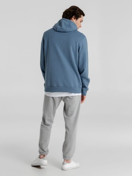 Толстовка с капюшоном унисекс King, серо-синяя Толстовка с капюшоном унисекс King, серо-синяя