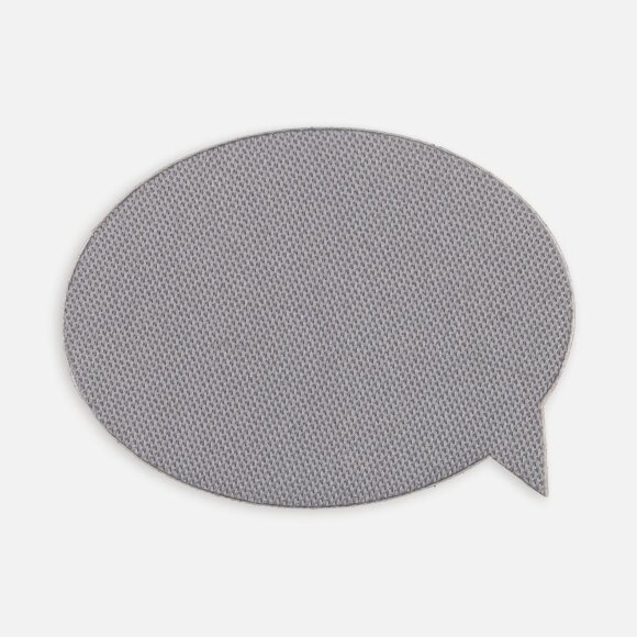Наклейка тканевая Lunga Bubble, M, серая