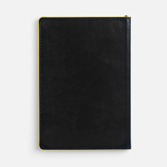 Ежедневник Alanis, недатированный, черный с желтым