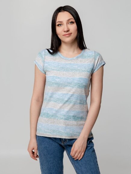 Футболка женская Rayet Lady двусторонняя, голубая с зеленым Футболка женская Rayet Lady двусторонняя, голубая с зеленым