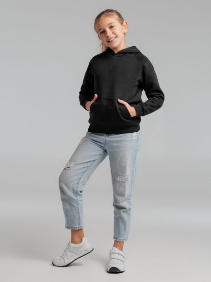 Толстовка детская Stellar Kids, черная Толстовка детская Stellar Kids, черная