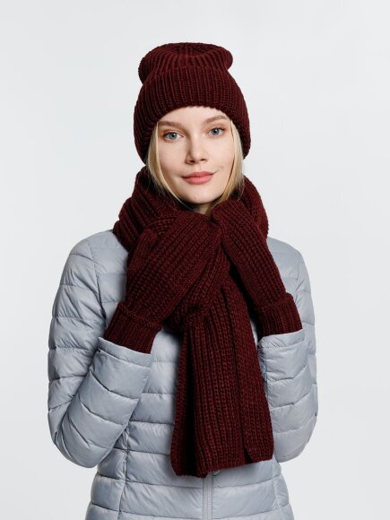 Шарф Nordkyn, бордовый Шарф Nordkyn, бордовый