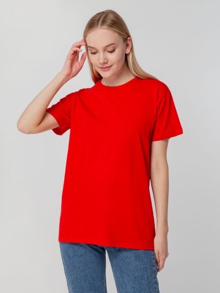 Футболка унисекс T-bolka 140, красная Футболка унисекс T-bolka 140, красная