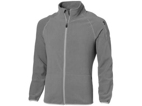 Куртка Drop Shot из микрофлиса мужская, серый Куртка Drop Shot из микрофлиса мужская, серый