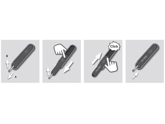 Передняя накладка VICTORINOX 58 мм, пластиковая, синяя Передняя накладка VICTORINOX 58 мм, пластиковая, синяя