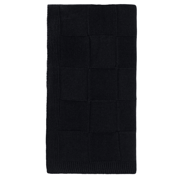 Плед Cella вязаный, темно-синий (без подарочной коробки)