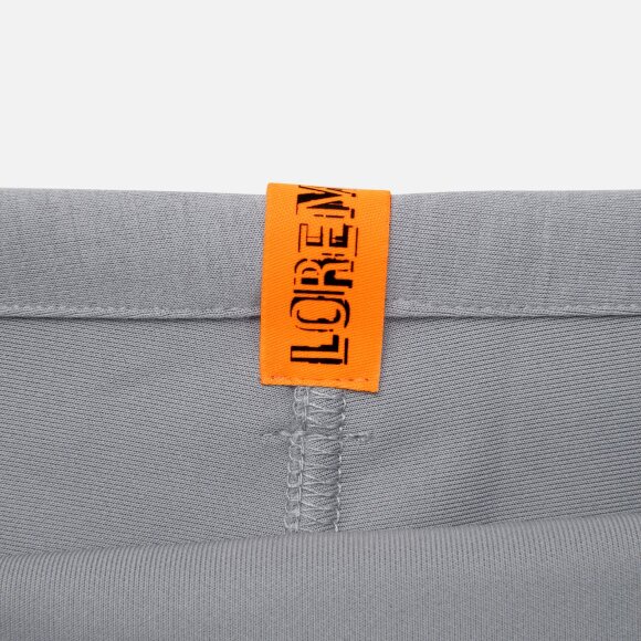 Лейбл тканевый Epsilon, S, оранжевый неон