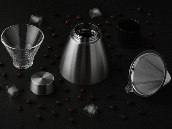 Кофеварка POUR OVER, 1000 мл, серебристый/черный