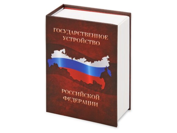 Часы Государственное устройство Российской Федерации, коричневый/бордовый Часы Государственное устройство Российской Федерации, коричневый/бордовый