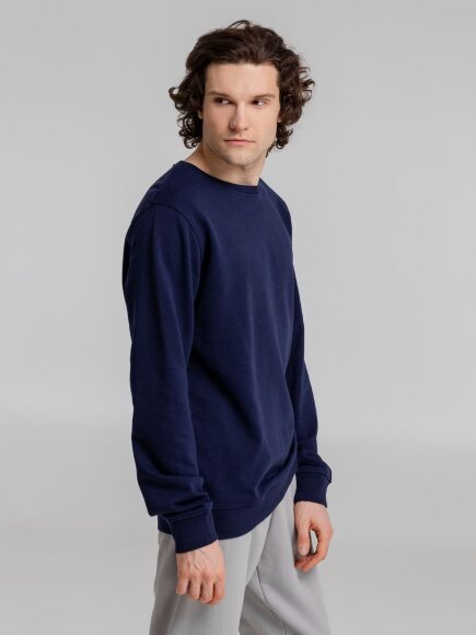 Свитшот унисекс BNC Inspire (Organic), темно-синий Свитшот унисекс BNC Inspire (Organic), темно-синий