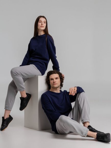 Свитшот унисекс BNC Inspire (Organic), темно-синий Свитшот унисекс BNC Inspire (Organic), темно-синий