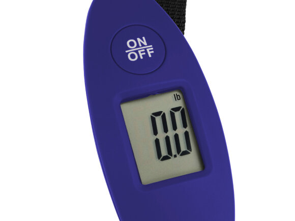 Багажные весы с покрытием soft touch Gravity, синий Багажные весы с покрытием soft touch Gravity, синий