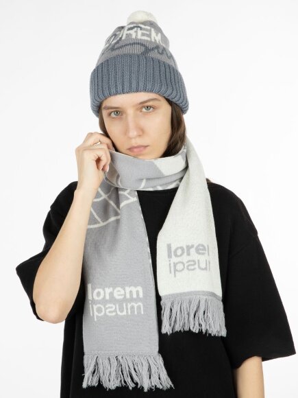 Шарф на заказ Tricksy Classic Fint, L, полушерсть