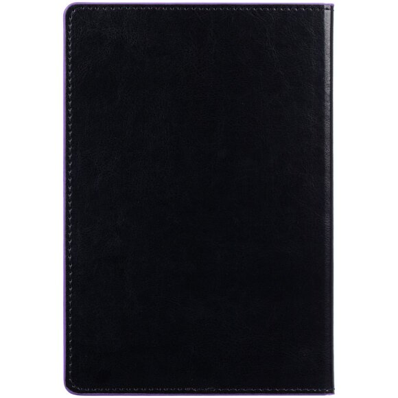 Ежедневник Alanis, недатированный, черный с фиолетовым