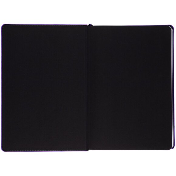 Ежедневник Alanis, недатированный, черный с фиолетовым