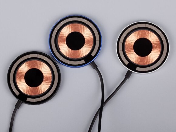 Магнитное зарядное устройство Cooper Rond, 15 Вт, синее Магнитное зарядное устройство Cooper Rond, 15 Вт, синее