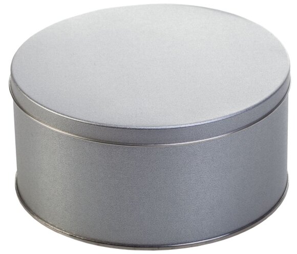 Коробка Pragmax M, круглая, серебристая Коробка Pragmax M, круглая, серебристая