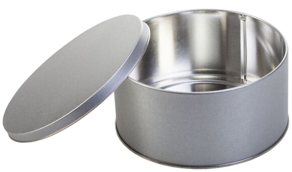 Коробка Pragmax M, круглая, серебристая Коробка Pragmax M, круглая, серебристая