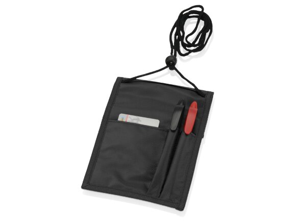 Нагрудное дорожное портмоне со шнурком Нагрудное дорожное портмоне со шнурком