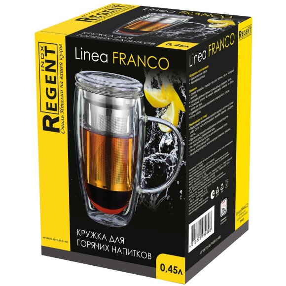 Кружка с ситом для заваривания Linea Franco Кружка с ситом для заваривания Linea Franco