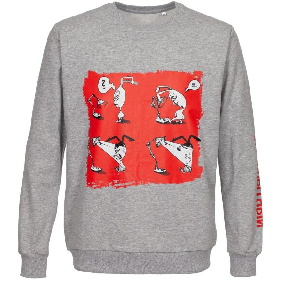 Толстовка «Яжопытный», серый меланж Толстовка «Яжопытный», серый меланж