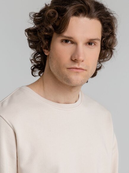 Свитшот унисекс BNC Inspire (Organic), молочно-белый Свитшот унисекс BNC Inspire (Organic), молочно-белый