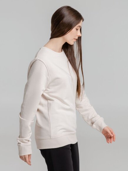 Свитшот унисекс BNC Inspire (Organic), молочно-белый Свитшот унисекс BNC Inspire (Organic), молочно-белый