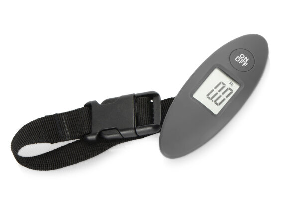 Багажные весы с покрытием soft touch Gravity, серый Багажные весы с покрытием soft touch Gravity, серый