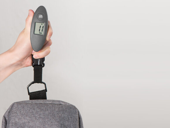 Багажные весы с покрытием soft touch Gravity, серый Багажные весы с покрытием soft touch Gravity, серый