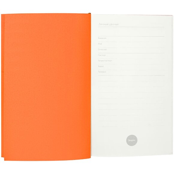 Ежедневник Flat Mini, недатированный, оранжевый