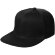 Бейсболка Snapback с прямым козырьком, черная Бейсболка Snapback с прямым козырьком, черная