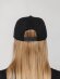 Бейсболка Snapback с прямым козырьком, черная Бейсболка Snapback с прямым козырьком, черная