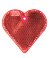 Пешеходный светоотражатель «Сердце», красный